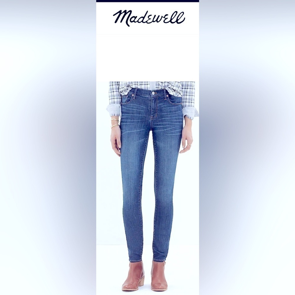 MADEWELL High Riser Skinny Skinny Jeans Women’s size 25, Inseam 32”
